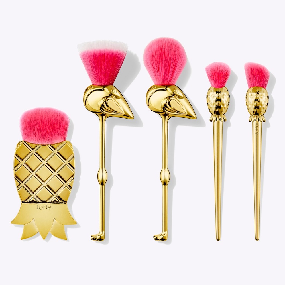 NEW tarte flamingo brush set